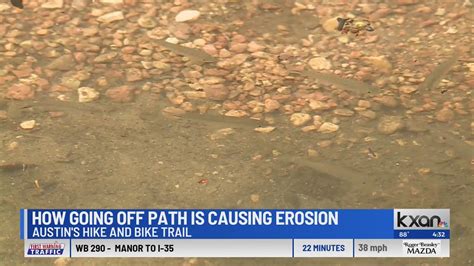How going off path at Austin's Hike and Bike Trail is causing erosion